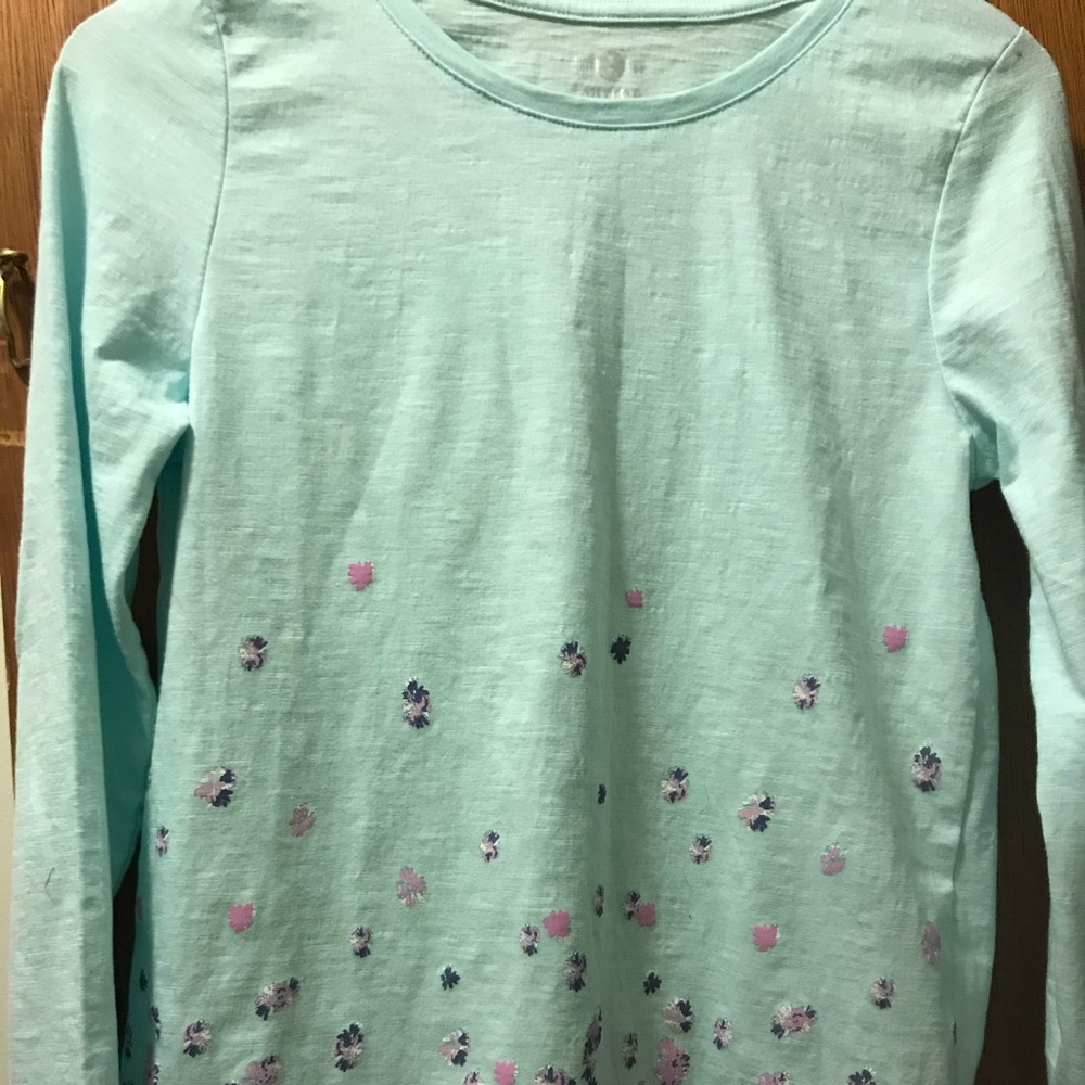 SO long sleeve mint tshirt